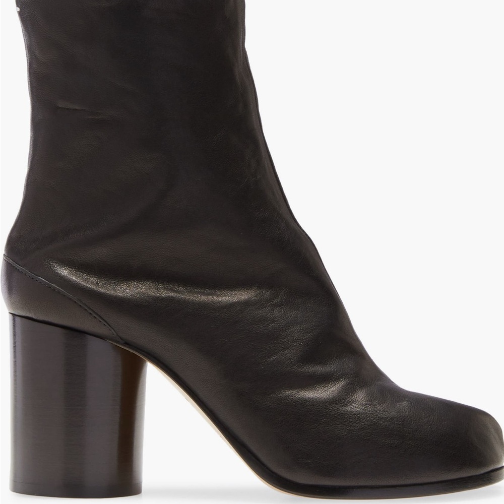 Maison Martin Margiela Tabi Black Leather Women's Boots